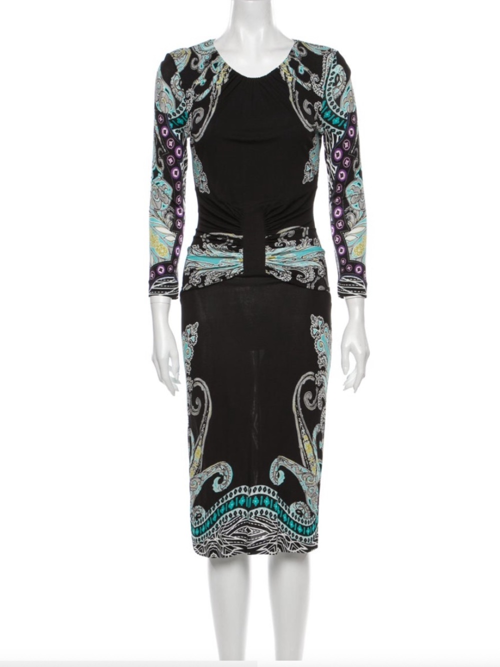 Error Paisley Midi Length Dress